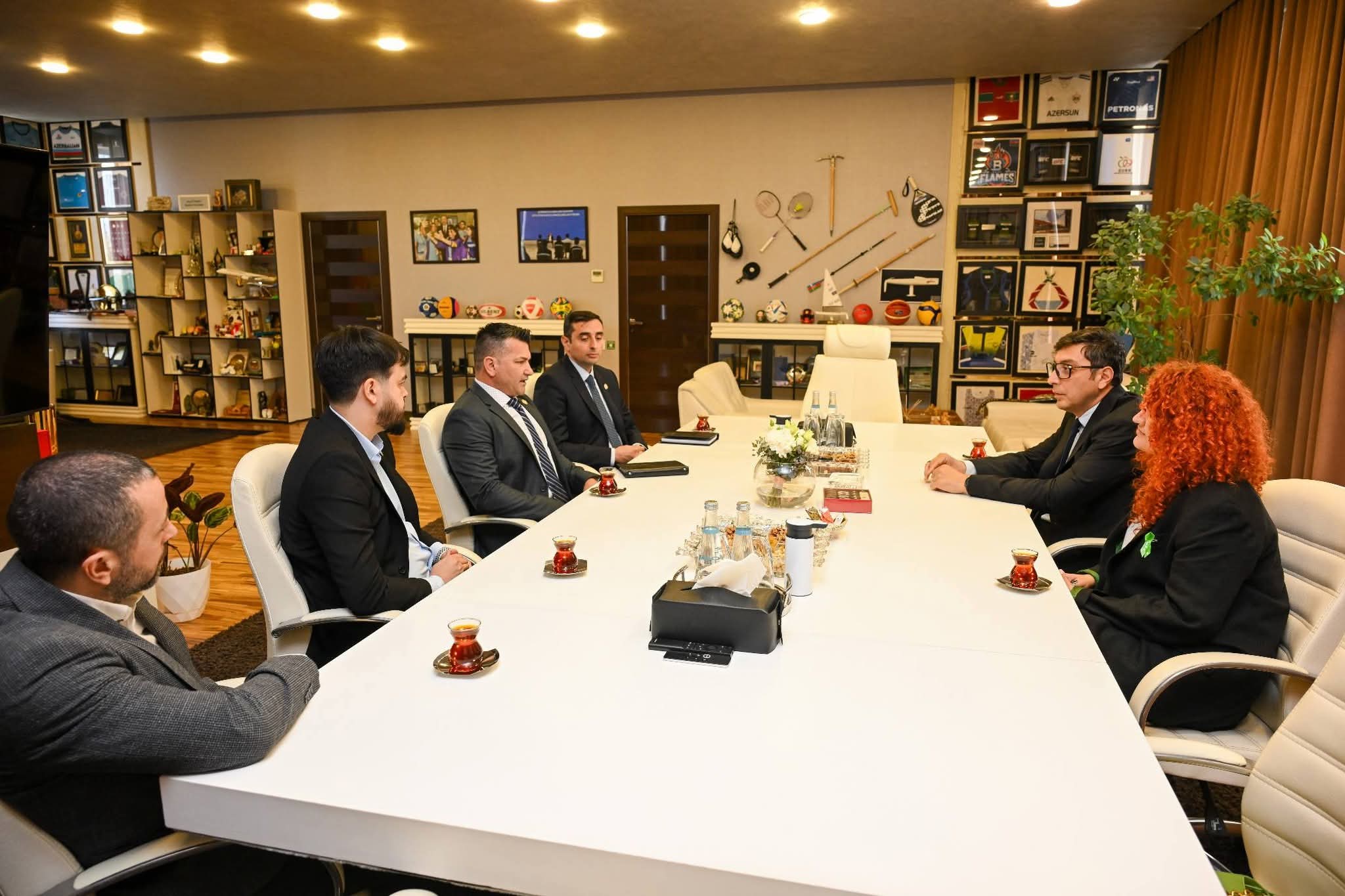 Fərid Qayıbov Dünya Kapoeyra Federasiyasının prezidenti ilə görüşüb 