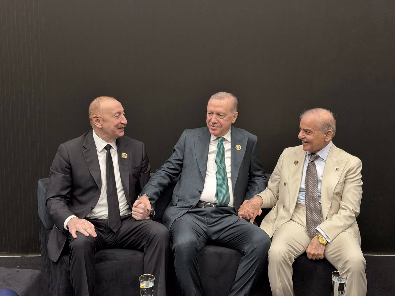 İlham Əliyev, Ərdoğan və Şahbaz Şərif bir arada - FOTO