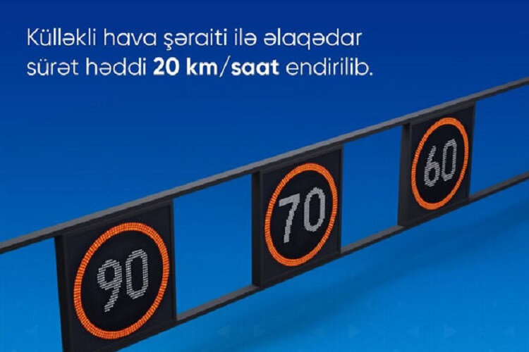  Zığ dairəsi-Hava Limanı yolunda bəzi zolaqlar üzrə sürət həddi endirilib