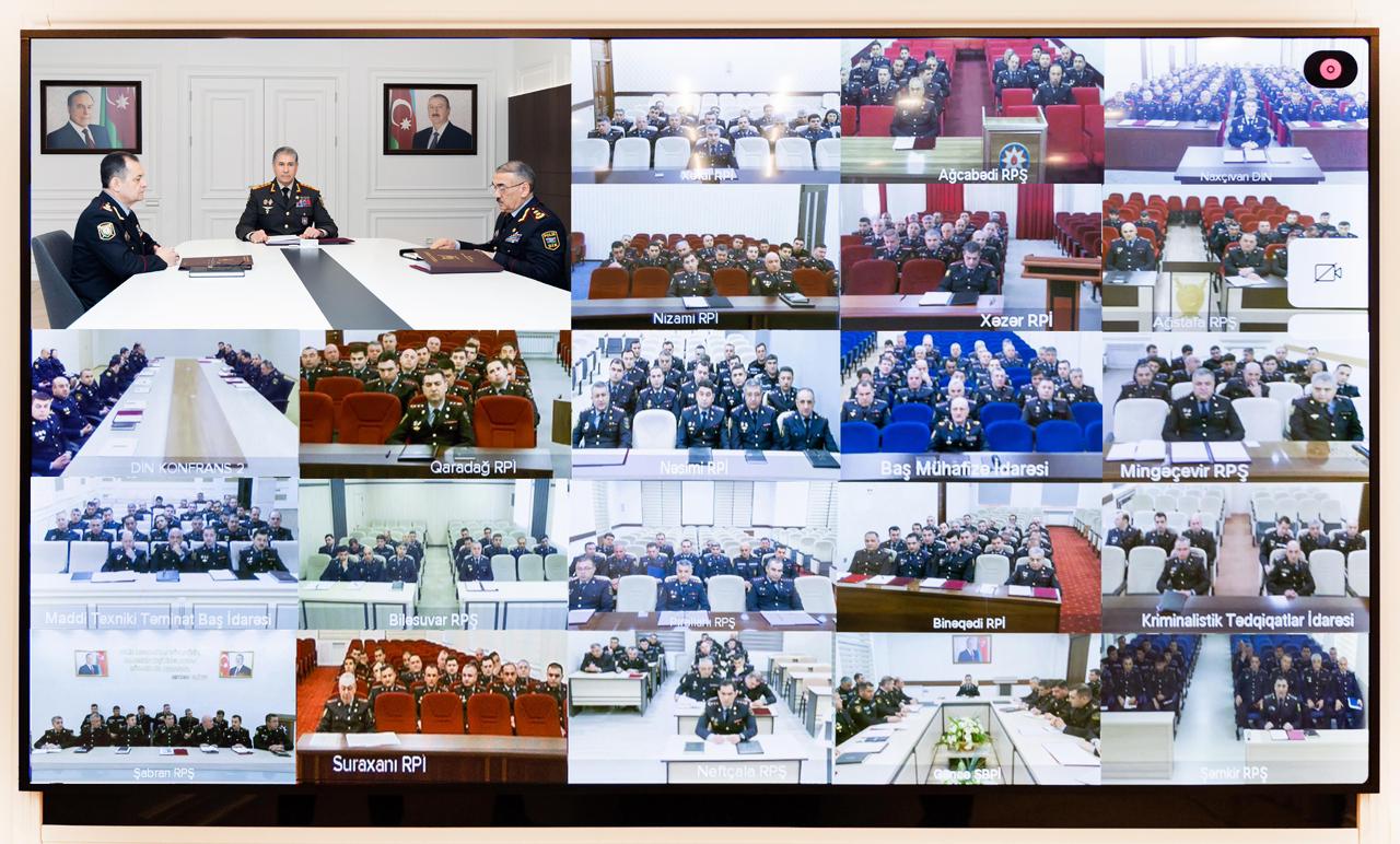  Daxili İşlər Nazirliyində onlayn formatda Kollegiya iclası keçirilib