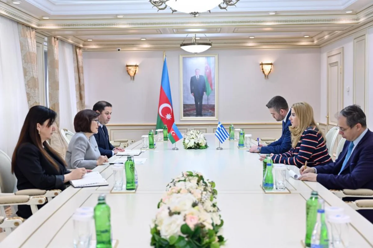 Sahibə Qafarova Yunanıstanın Azərbaycandakı səfiri ilə görüşüb