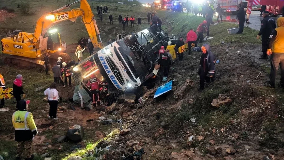 Malatyada avtobus aşıb