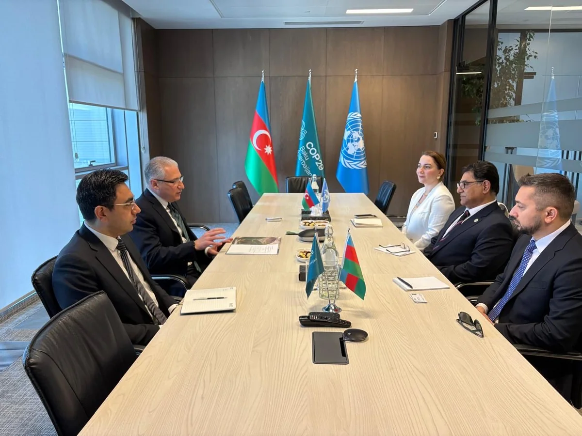 Muxtar Babayev BMT nümayəndəsilə su ehtiyatlarının dayanıqlı idarə edilməsini müzakirə edib
