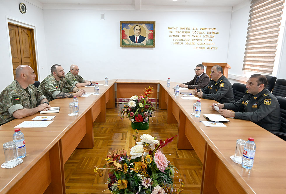Litva Hərbi Akademiyasının nümayəndə heyəti Azərbaycanda səfərdədir
