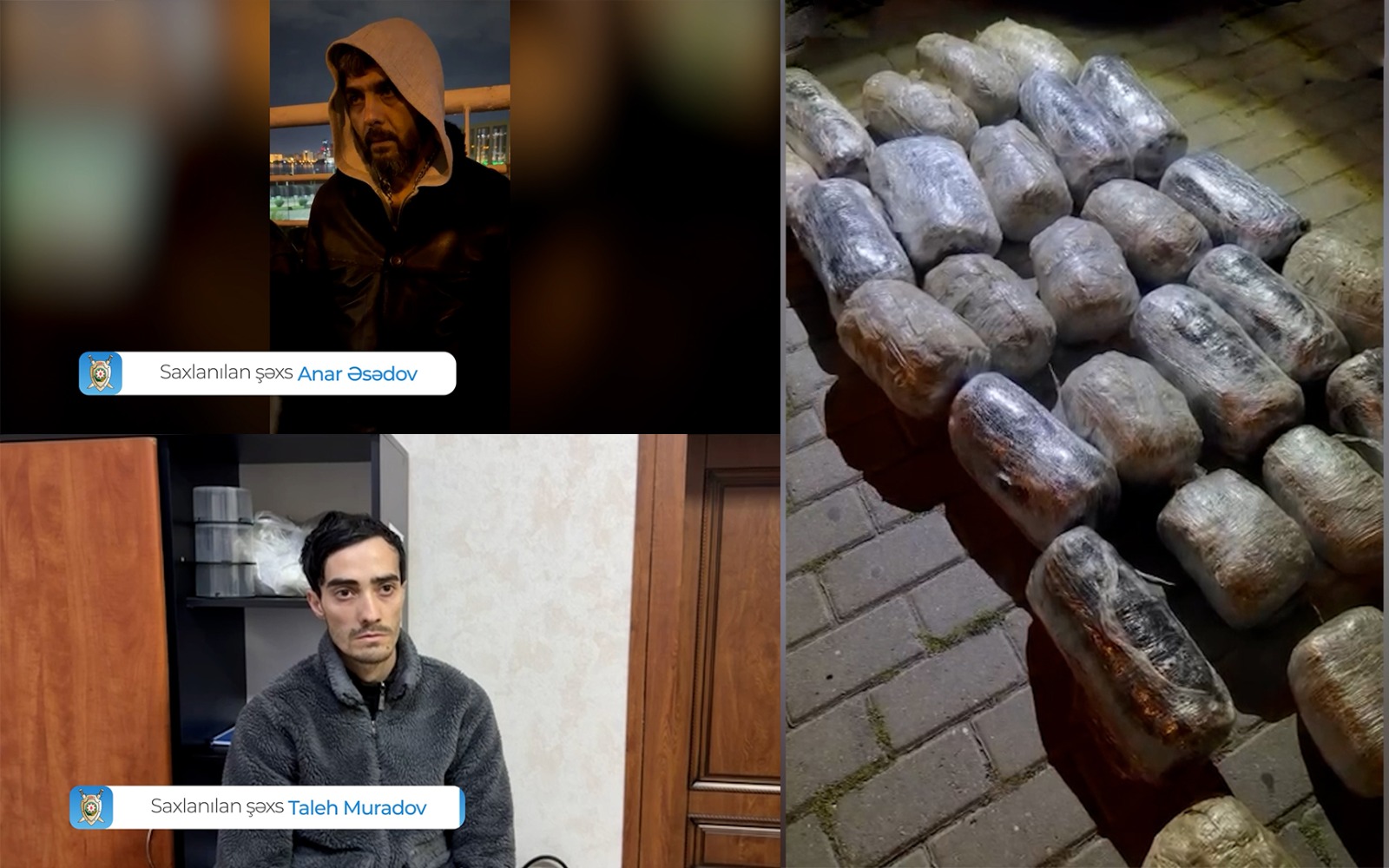42 kq narkotik vasitə və 460 ədəd psixotrop tərkibli həb aşkarlanıb