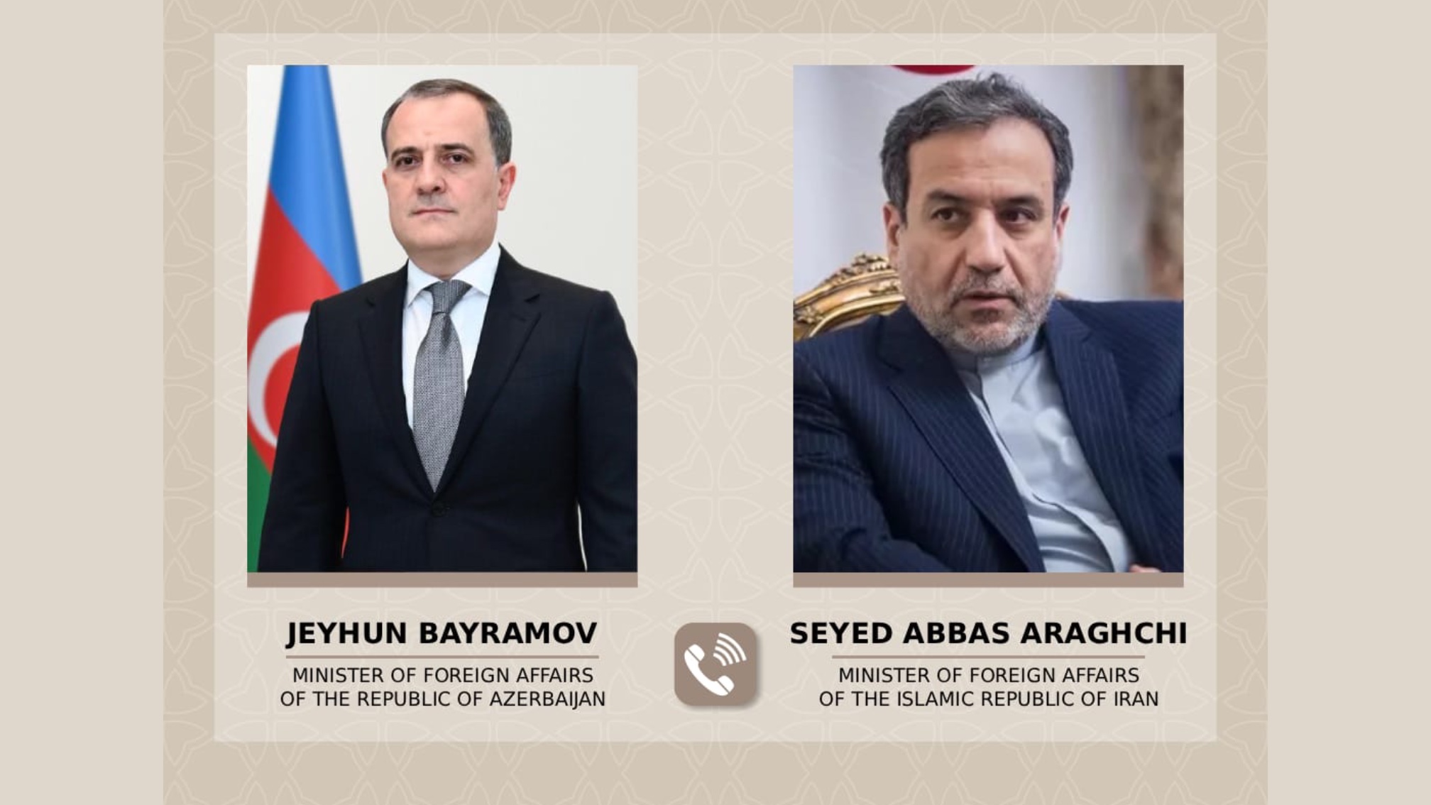 Ceyhun Bayramov və Abbas Əraqçi regional məsələləri müzakirə ediblər