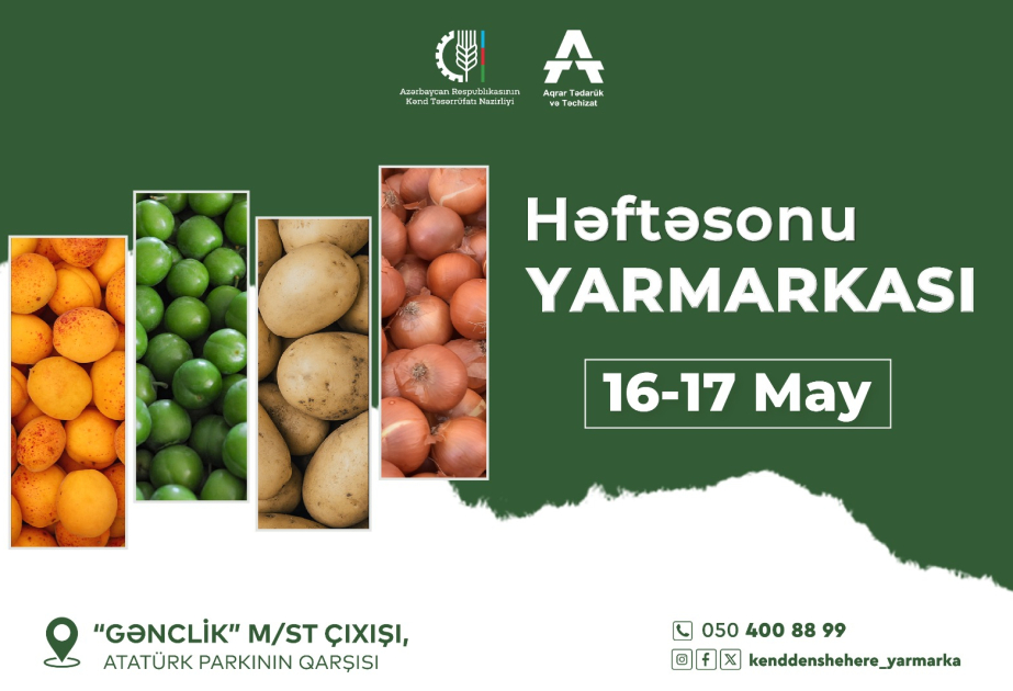 Bakıda növbəti “Kənddən Şəhərə” həftəsonu yarmarkası təşkil olunacaq