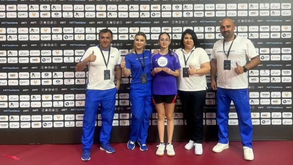 Azərbaycanın stolüstü tennisçisi beynəlxalq turnirin mükafatçısı olub