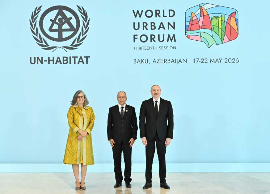 Bakıda Ümumdünya Şəhərsalma Forumunun 13-cü Sessiyasının açılış mərasimi keçirilir Prezident İlham Əliyev tədbirdə iştirak edir 