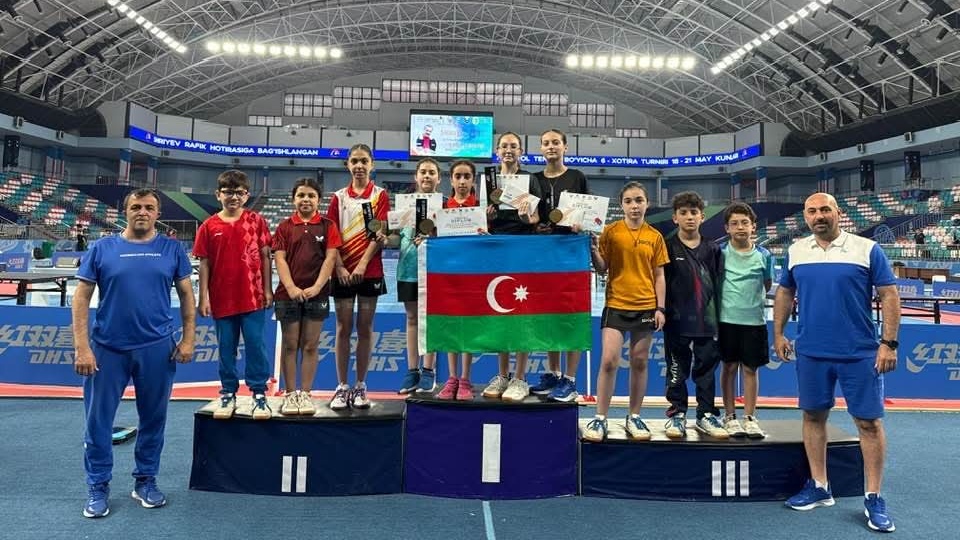 Azərbaycanın stolüstü tennisçiləri Özbəkistandan 7 mükafatla qayıdırlar