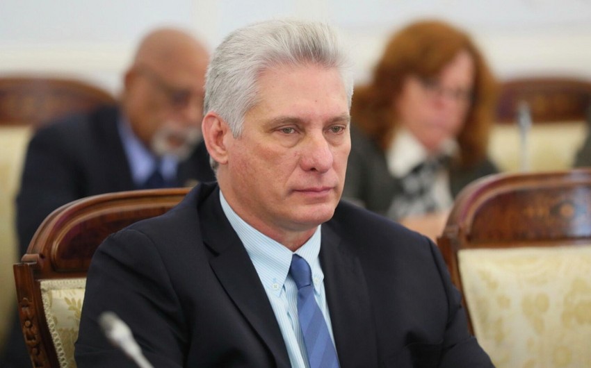 Kuba lideri Prezident İlham Əliyevi təbrik edib
