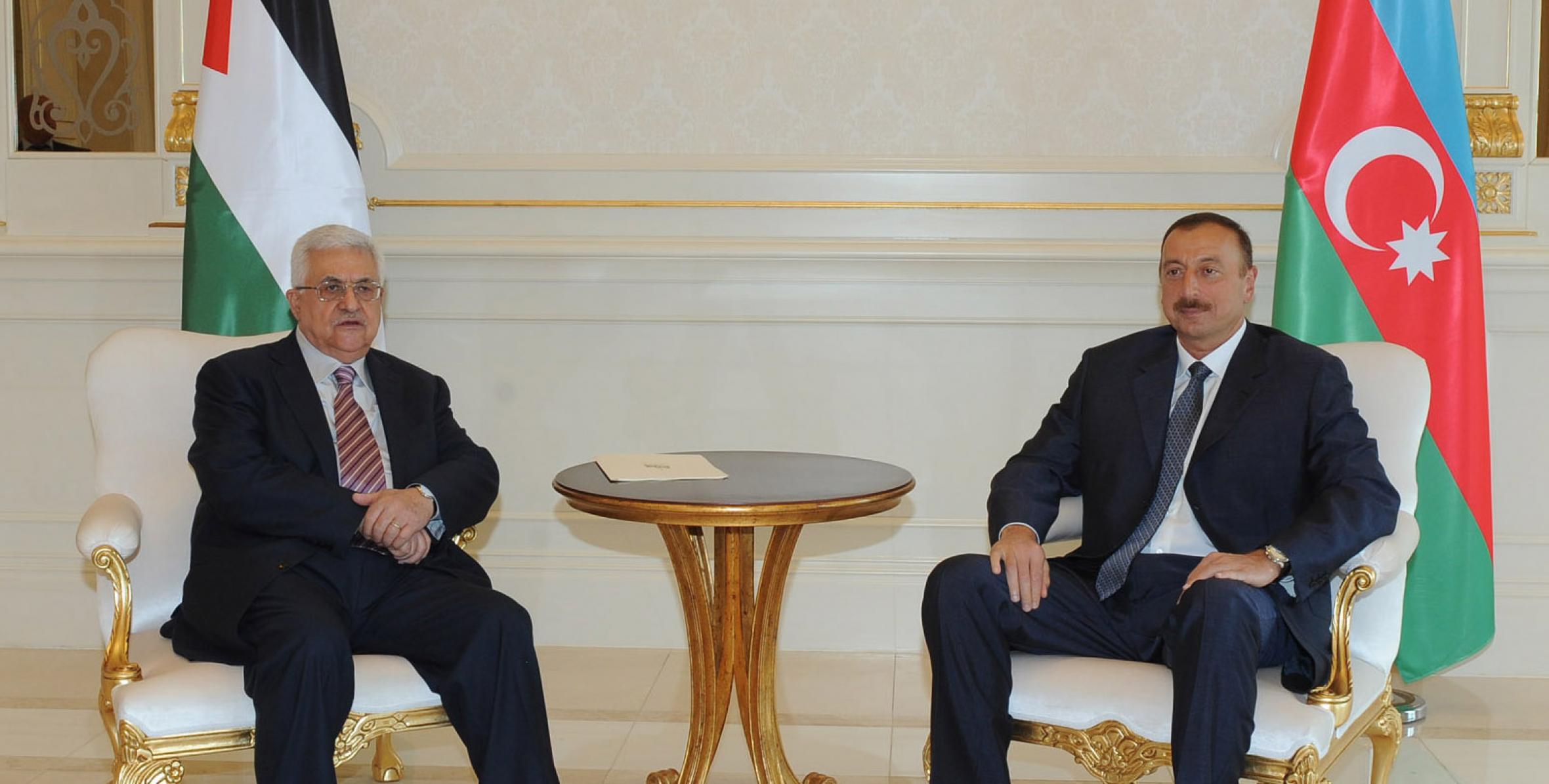 Fələstin Prezidenti İlham Əliyevə təbrik məktubu ünvanlayıb