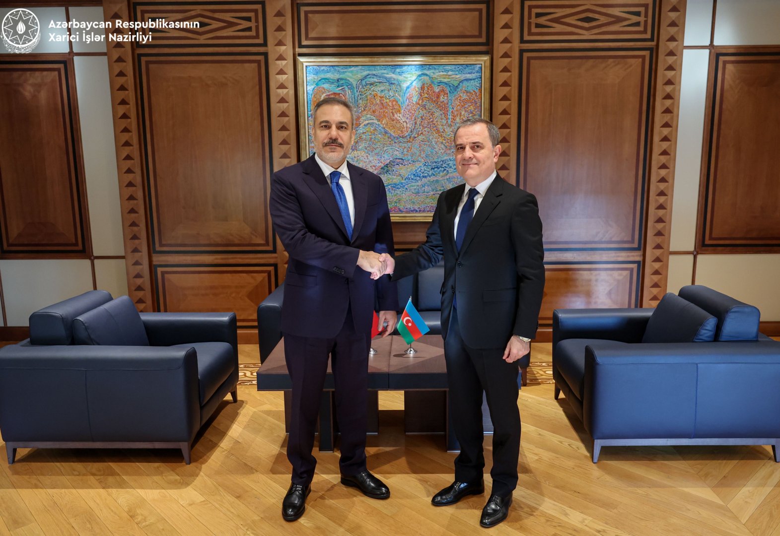 Ceyhun Bayramov və Hakan Fidan arasında görüş olub