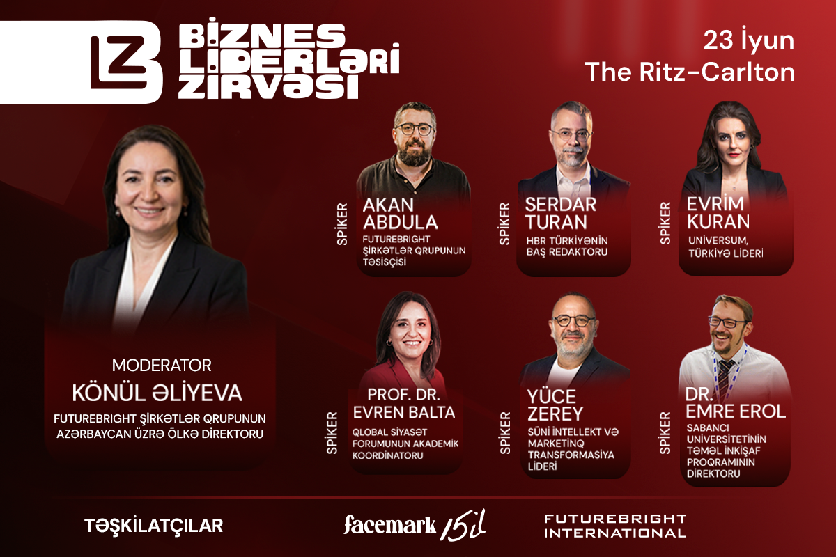 Ölkəmizdə keçiriləcək Biznes Liderləri Zirvəsinin spikerləri bəlli olub