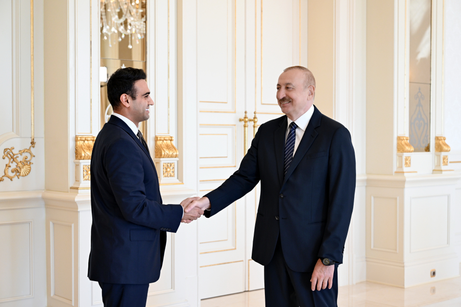 İlham Əliyev ABŞ Konqresinin Nümayəndələr Palatasının üzvünü qəbul edib