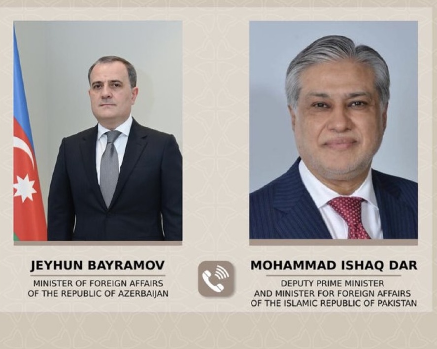 Ceyhun Bayramov Pakistanlı həmkarı ilə telefon danışığı aparıb