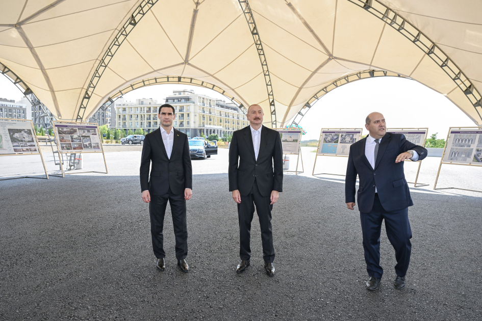 Azərbaycan və Türkmənistan prezidentləri Füzuli şəhərinin dağıdılmış yerlərinə baxıblar