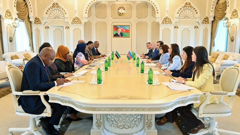 Sahibə Qafarova Mozambik Respublika Assambleyasının sədri ilə görüşüb