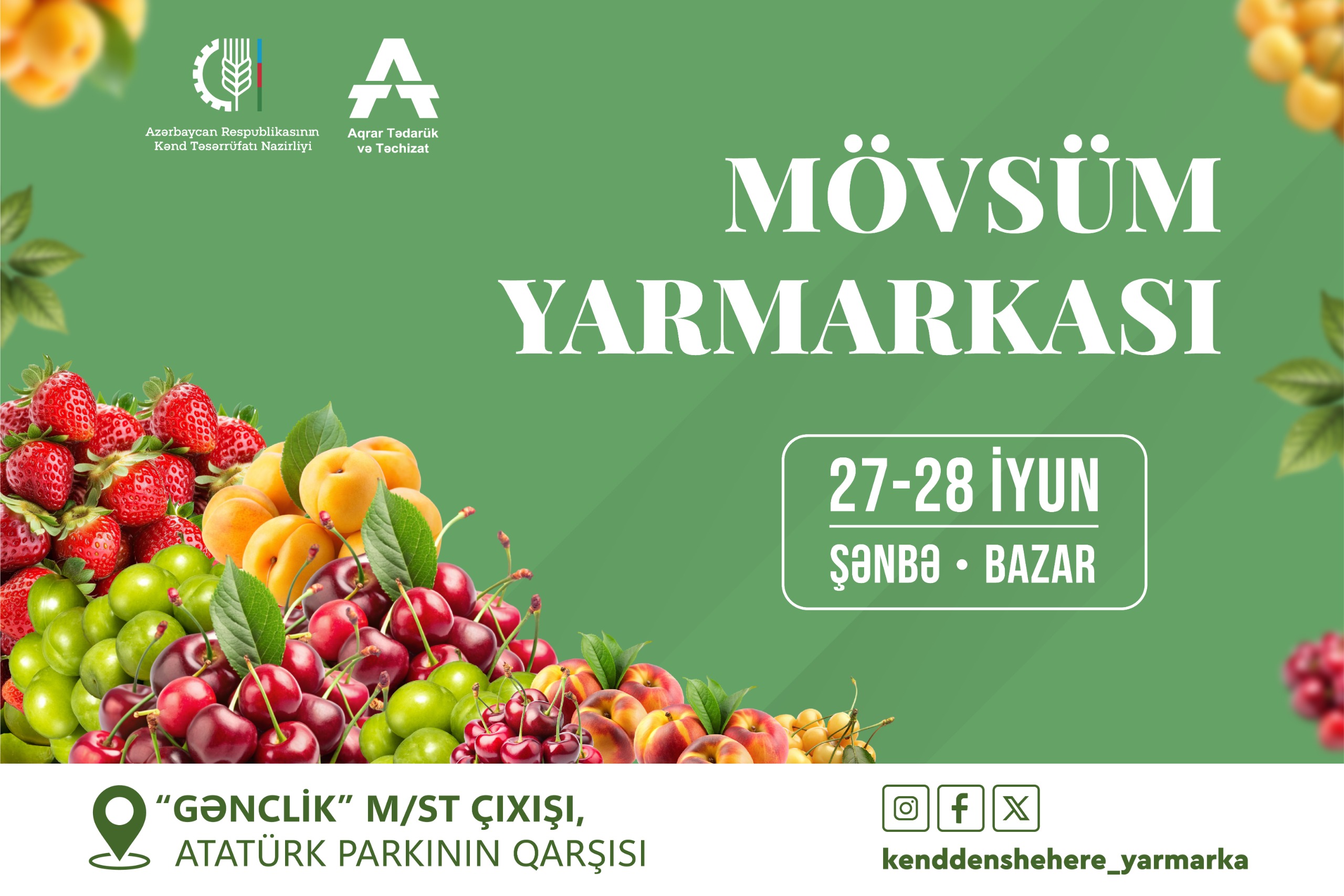 “Kənddən Şəhərə” Mövsüm yarmarkasında iştirak üçün qeydiyyat başlayıb