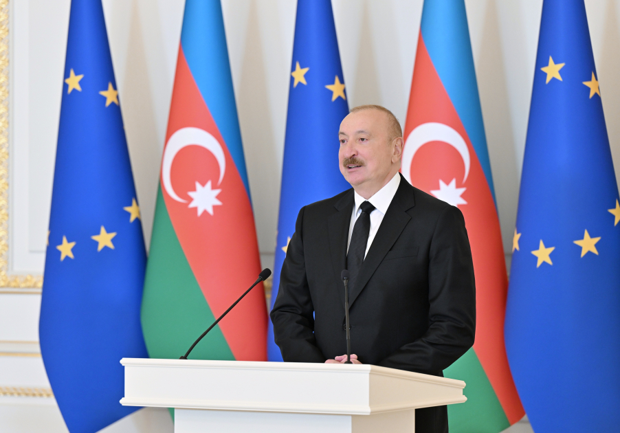 Prezident İlham Əliyev: Bu gün qaz ixracımızın yarısı Avropa İttifaqına üzv dövlətlərin payına düşür