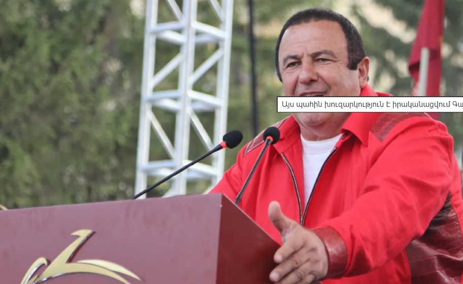 “Çiçəklənən Ermənistan” partiyasının rəhbərinin evində axtarış aparılır