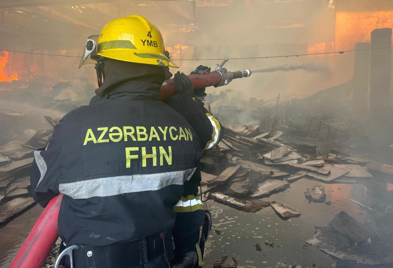 Füzulidə minalanmış sahədə yanğın başlayıb