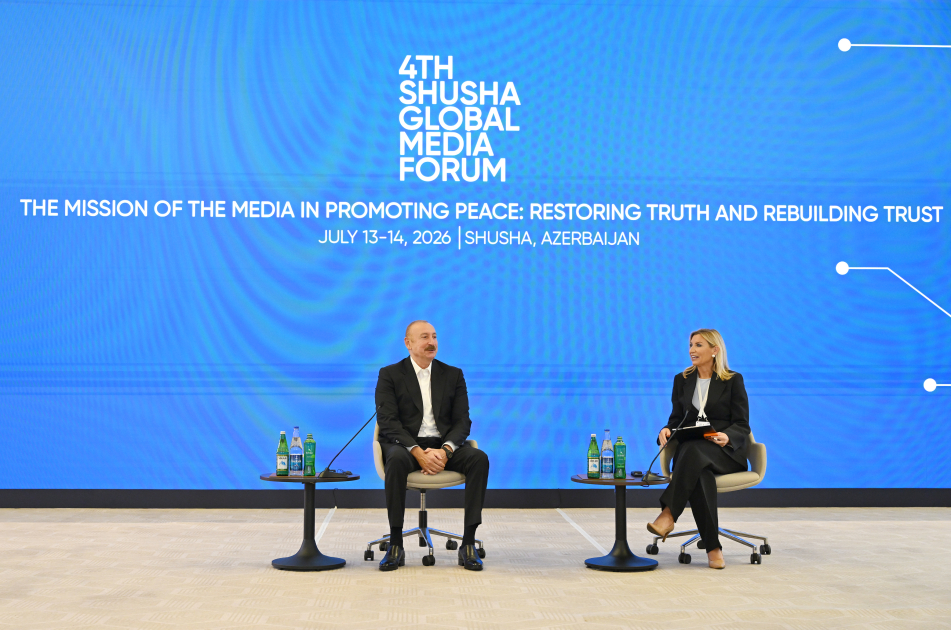 İlham Əliyevin IV Şuşa Qlobal Media Forumunun iştirakçıları ilə görüşü - YENİLƏNİB - CANLI