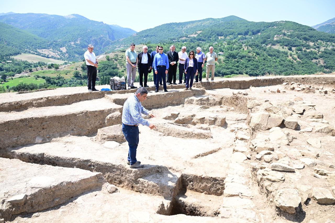 Mədəniyyət naziri Yardımlıda aparılan arxeoloji tədqiqat işləri ilə tanış olub