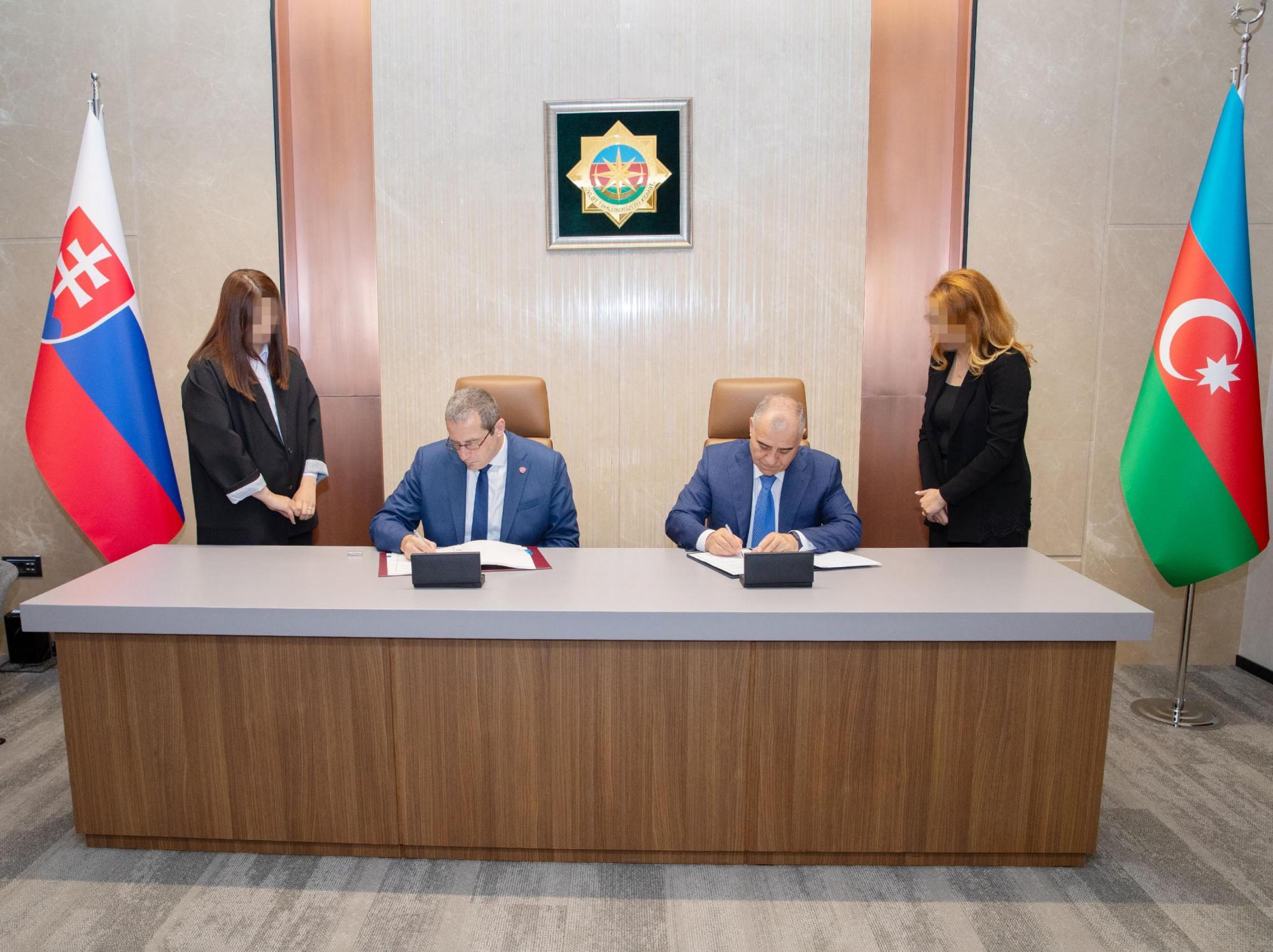 Azərbaycanla Slovakiya arasında məxfi məlumatın mübadiləsi və qarşılıqlı mühafizəsi haqqında Saziş imzalanıb