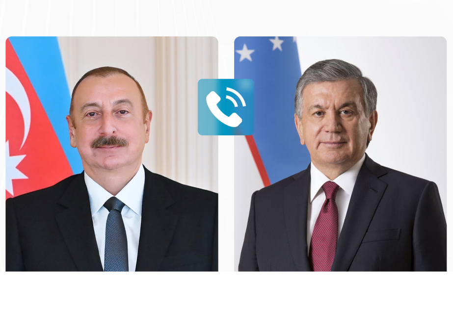 İlham Əliyev Özbəkistan Prezidenti Şavkat Mirziyoyevə zəng edib