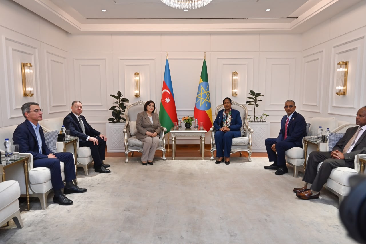 Sahibə Qafarova Efiopiyaya rəsmi səfərə gəlib