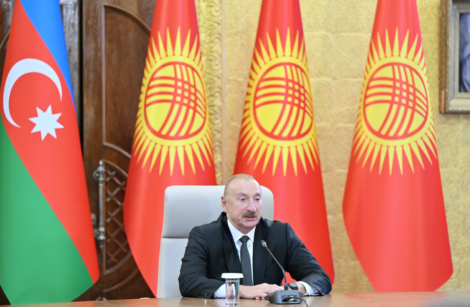 İlham Əliyev: Azərbaycan və Qırğızıstan bütün təşəbbüslərdə bir-birini bundan sonra da dəstəkləyəcək