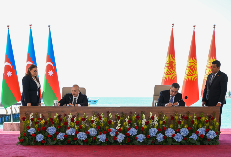 Azerbaijan and Kyrgyzstan Exchange Signed Strategic Agreements and Allied Treaty