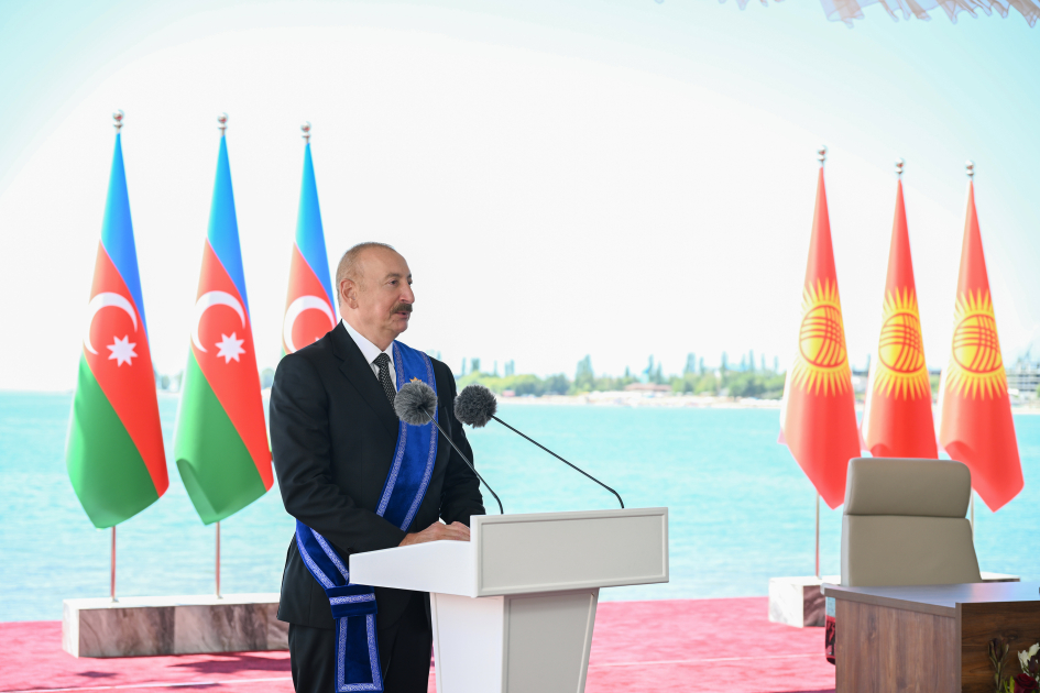 İlham Əliyevin Qırğızıstana dövlət səfərindən paylaşım edilib