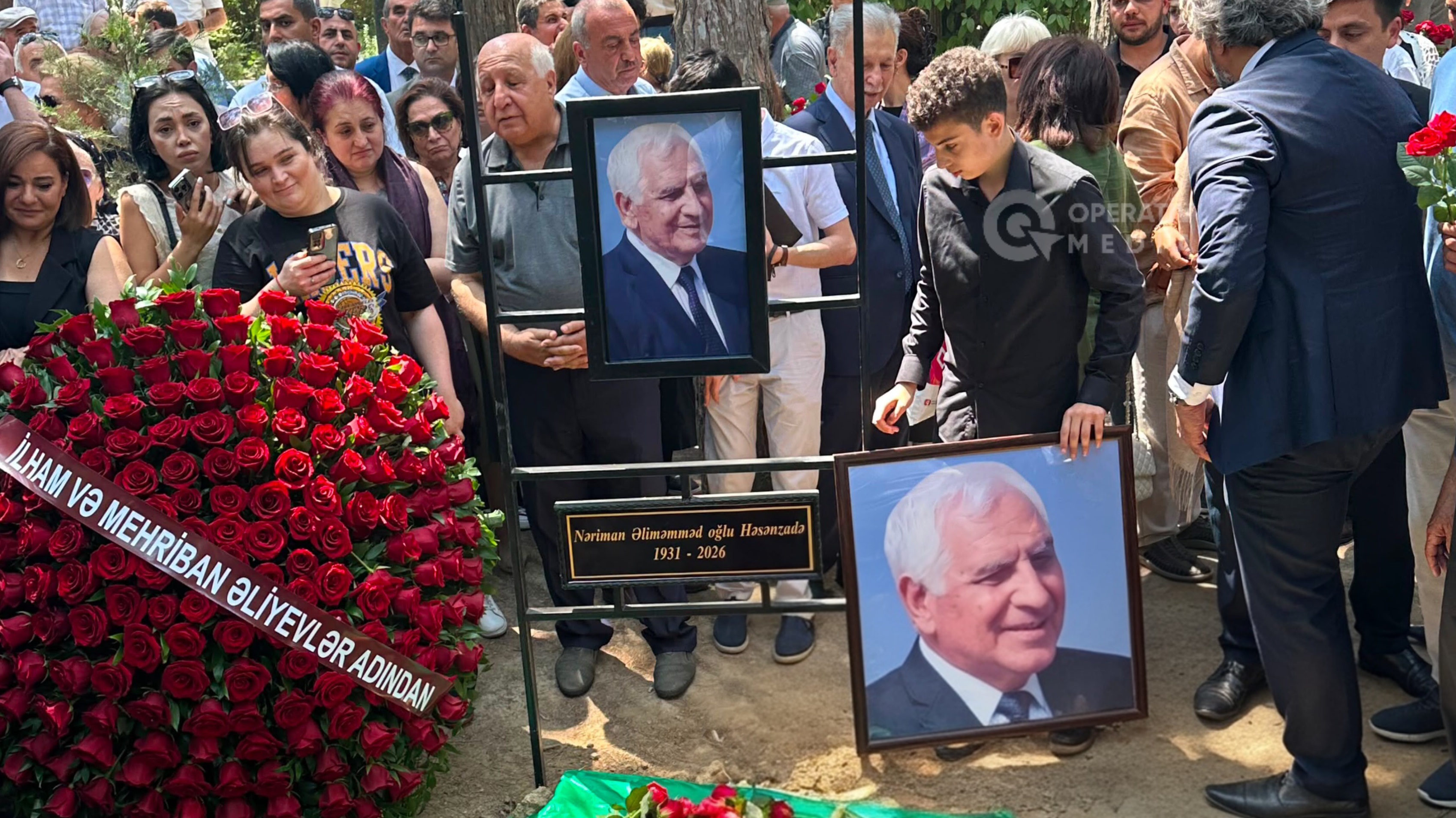 Xalq şairi Nəriman Həsənzadə Birinci Fəxri xiyabanda dəfn edilib