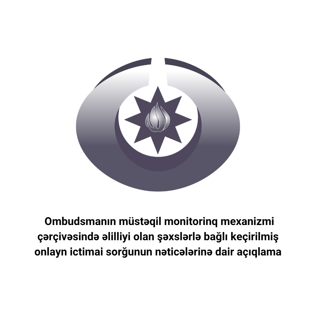 Əlilliyi olan şəxslərin hüquqları ilə bağlı ictimai sorğunun nəticələri açıqlanıb