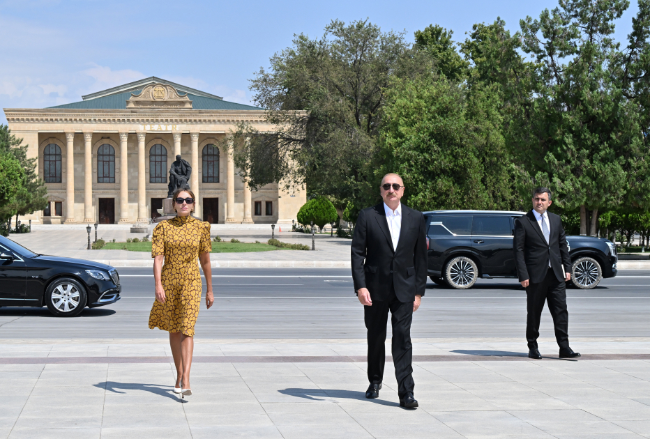 President Ilham Aliyev's social media accounts shared video about his visit to Nakhchivan