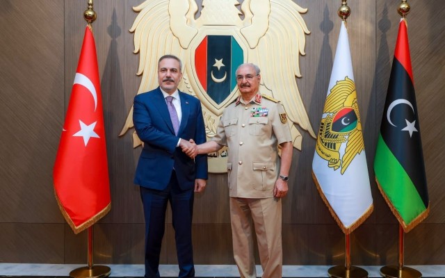 Hakan Fidan Xəlifə Həftarla görüşüb