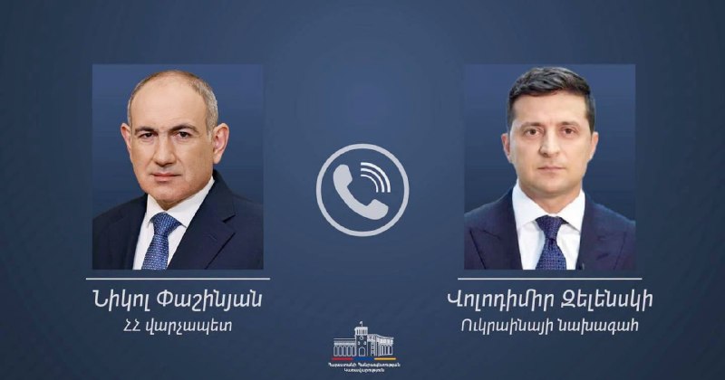 Paşinyan Zelenski ilə telefon danışığı aparıb
