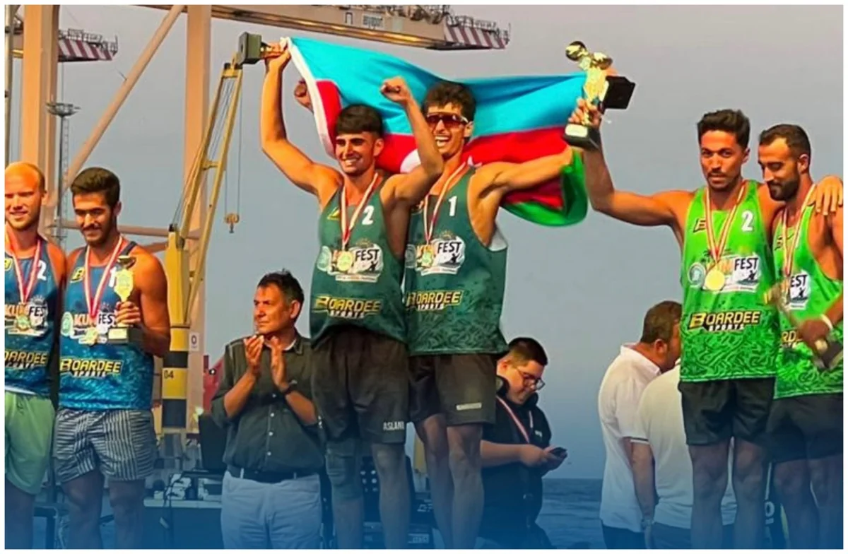 Azərbaycanın çimərlik voleybolçuları Türkiyədə qızıl medal qazanıblar