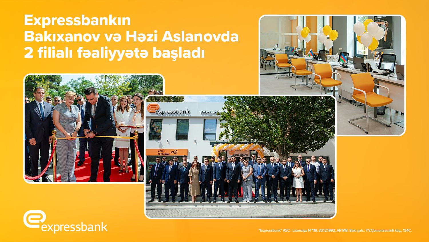 Expressbank eyni gündə 2 filial açıb