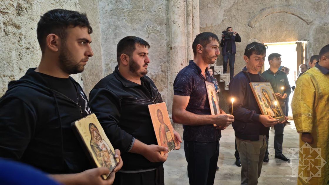 Azərbaycan Alban-Udi Dini İcmasının nümayəndələri Xudavəng Monastır Kompleksini ziyarət edirlər