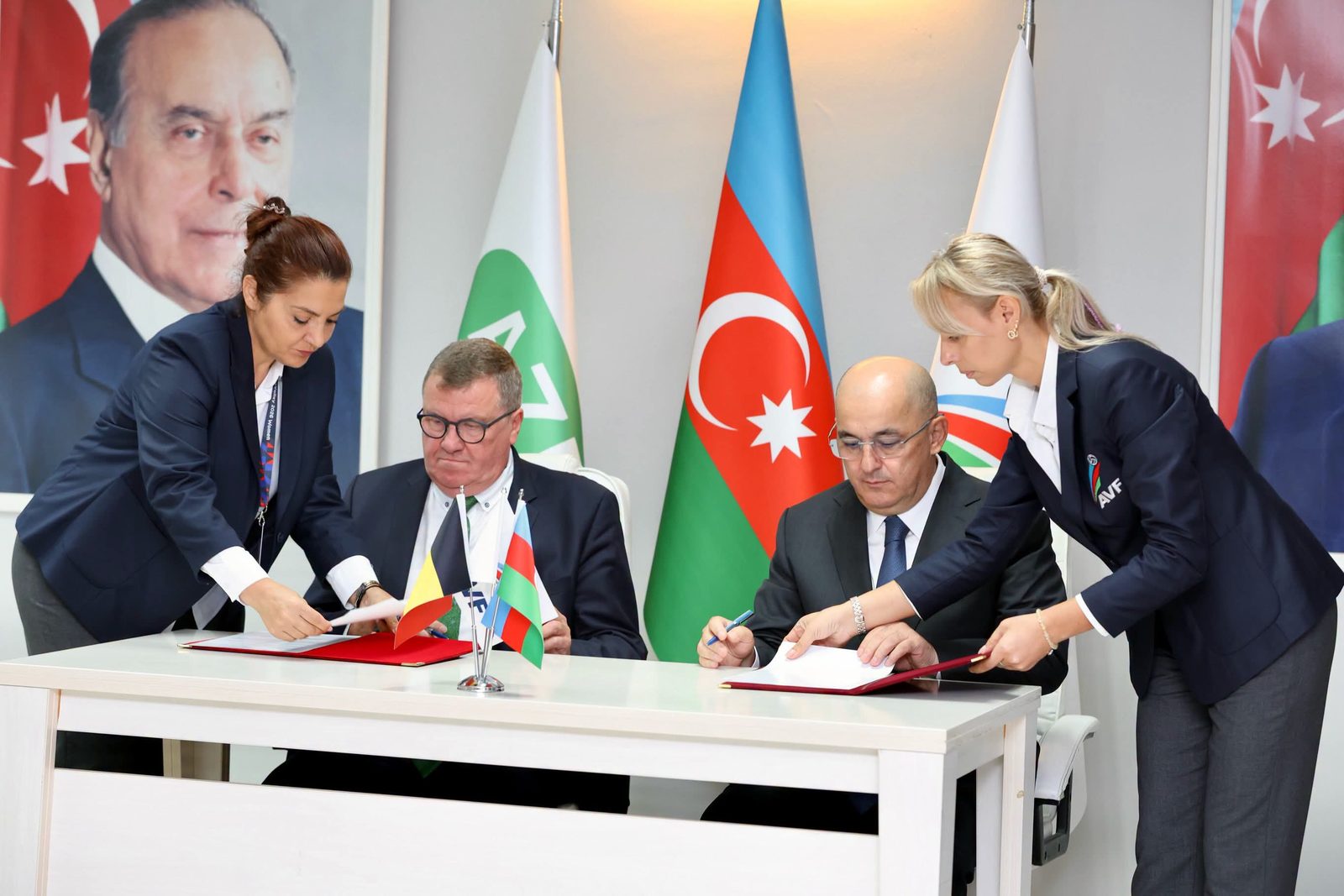 Azərbaycan, Belçika və İspaniya voleybol federasiyaları arasında memorandum imzalandı
