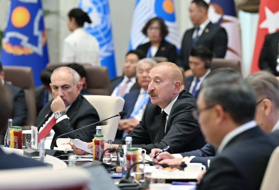 Azərbaycan Prezidenti: Çoxillik münaqişə zonası olmuş Cənubi Qafqaz bölgəsi sülh zonasına çevrilməkdədir