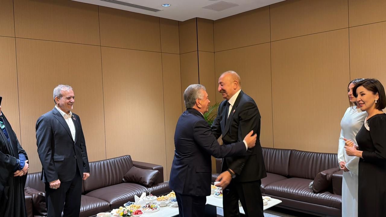 Presidents of Azerbaijan, Turkey, Uzbekistan and Iran meet