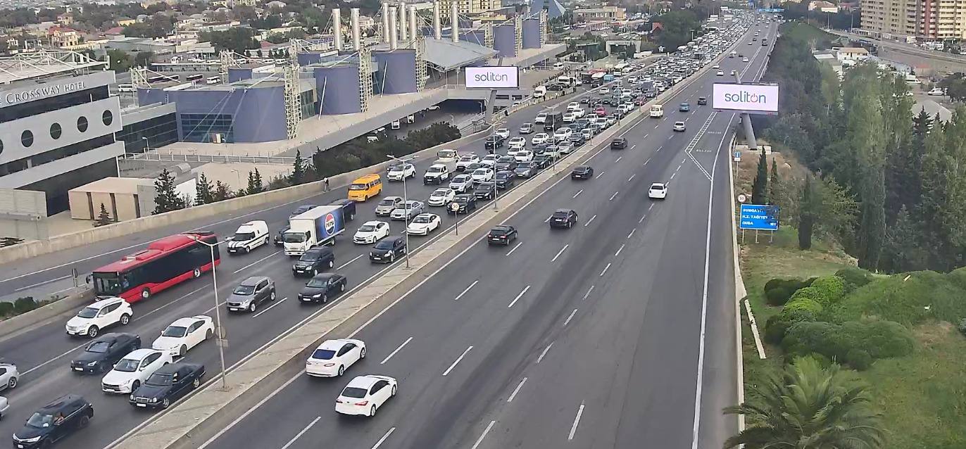 Bakıda hazırda sıxlıq müşahidə olunan yollar açıqlanıb