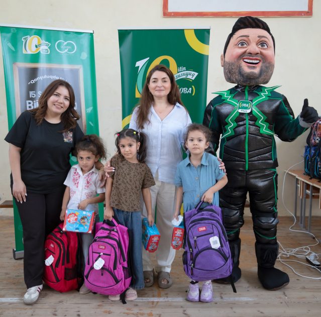 Birinci Aşıqlı kəndinin uşaqlarına Bilik Günü sürprizi – “OBA”dan 100 şagirdə dəstək