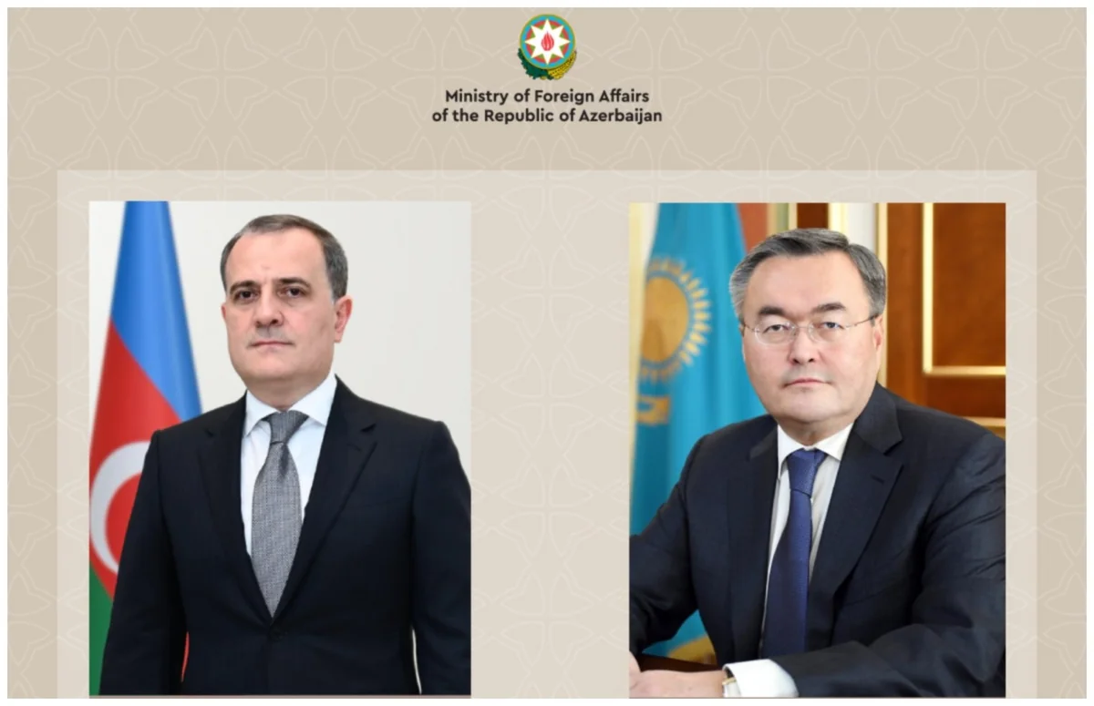 Ceyhun Bayramov qazaxıstanlı həmkarı ilə telefon danışığı aparıb