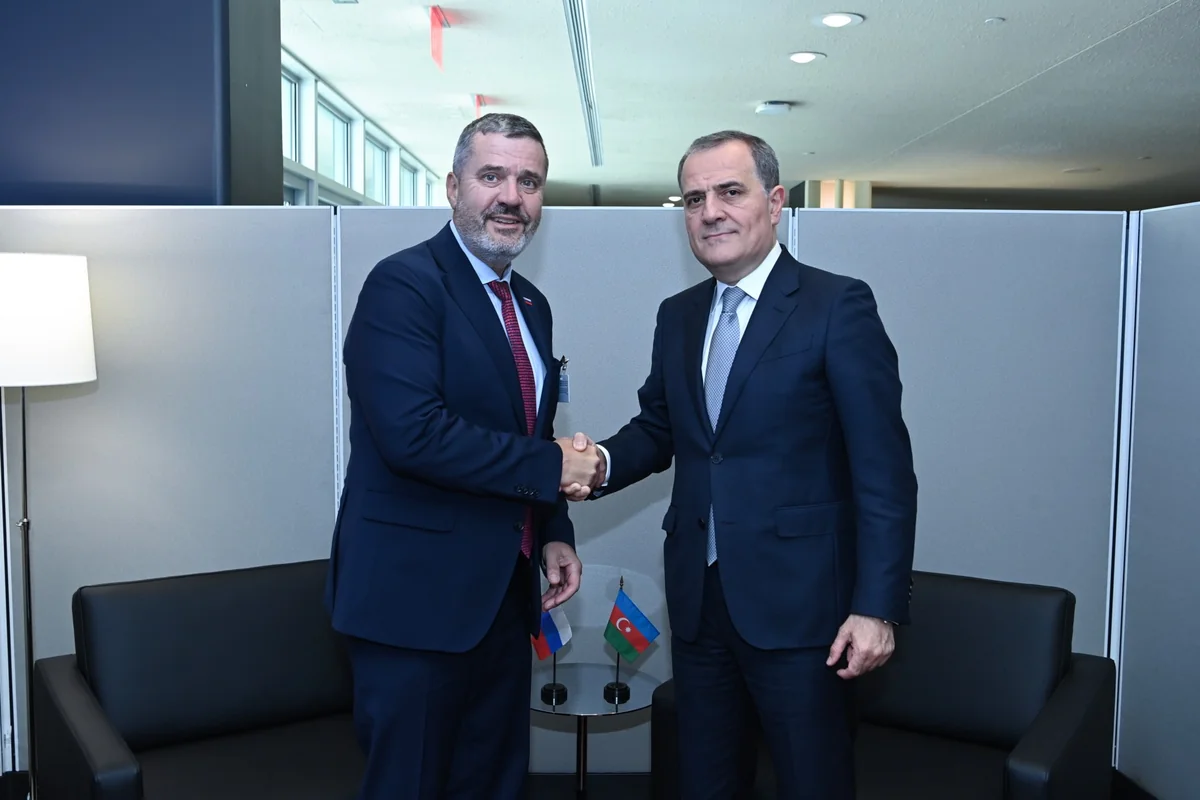 Ceyhun Bayramov sloveniyalı həmkarı ilə ikitərəfli gündəliyi nəzərdən keçirib