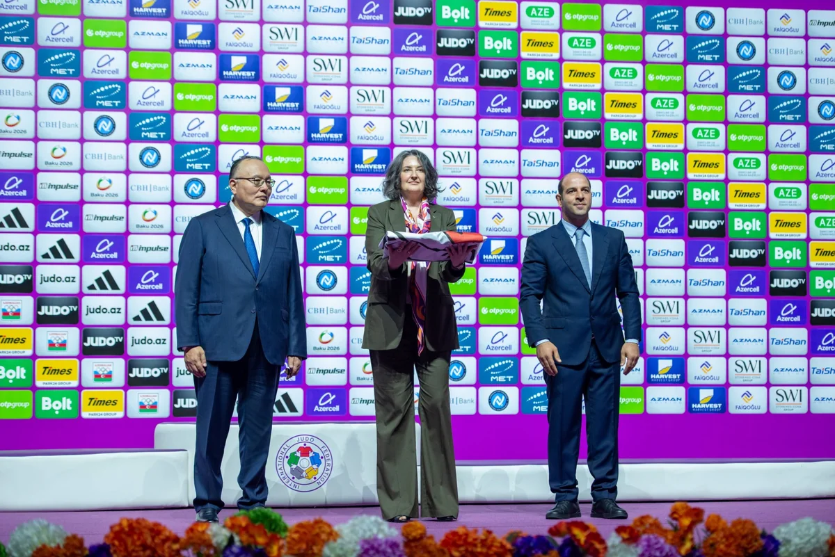 World Judo Championships flag handed over to Kazakhstan